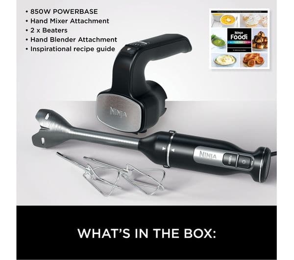 Ninja Foodi 2-in-1 CI090UK Hand Blender & Mixer - Black - Image 10