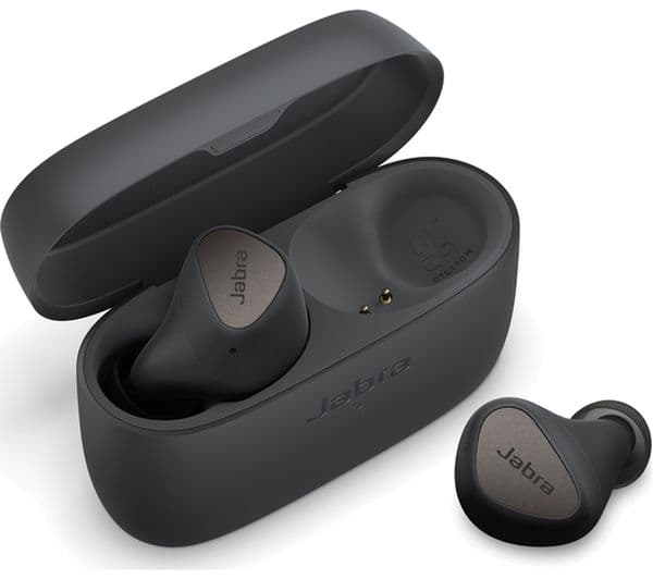 JABRA Elite 4 Wireless Bluetooth Noise-Cancelling Earbuds - Dark Grey - Image 1