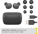 JABRA Elite 4 Wireless Bluetooth Noise-Cancelling Earbuds - Dark Grey thumbnail 10