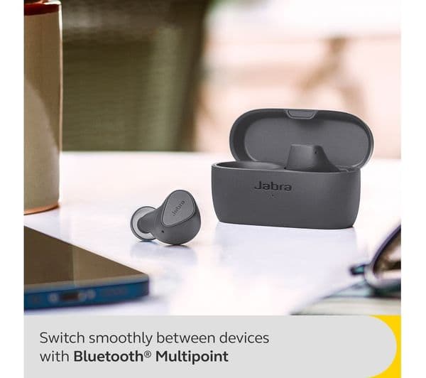 JABRA Elite 4 Wireless Bluetooth Noise-Cancelling Earbuds - Dark Grey - Image 8
