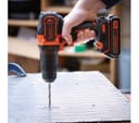 BLACK + DECKER BCD700S1K Cordless Hammer Drill with 1 Battery - Black & Orange thumbnail 3