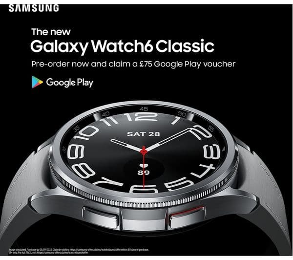 SAMSUNG Galaxy Watch6 Classic 4G with Bixby - Black, 43 mm - Image 4