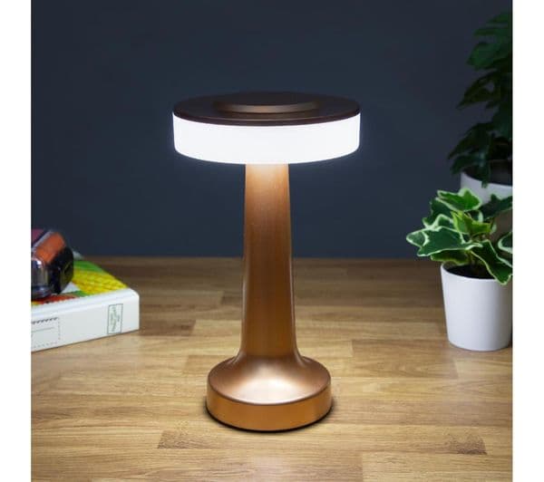 GLOBAL GIZMOS 66339 LED Table Lamp - Brass - Image 2