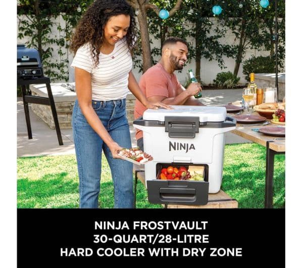 Ninja FB131UKWH FrostVault 28L Hard Cooler with Dry Zone - Cloud White - Image 8