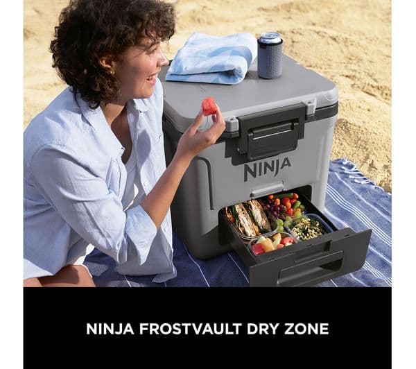 Ninja FB230UKGY FrostVault 28L Wheeled Cooler with Dry Zone - Grey - Image 4