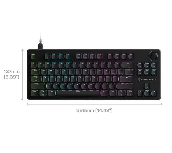 TURTLE BEACH Vulcan II TKL Gaming Keyboard Black - Image 10