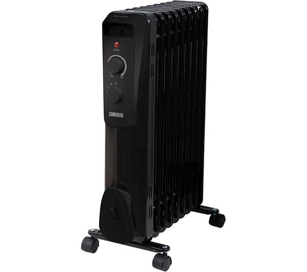 ZANUSSI ZOFR5004B Portable Oil-Filled Radiator - Black - Image 1