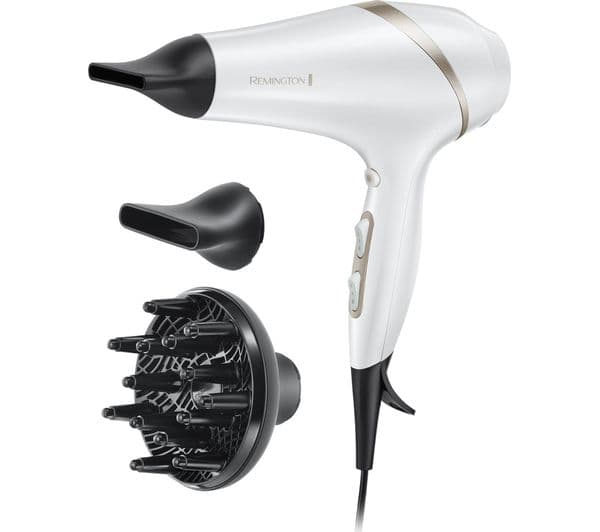 REMINGTON Hydraluxe AC8901 Hair Dryer - White - Image 1