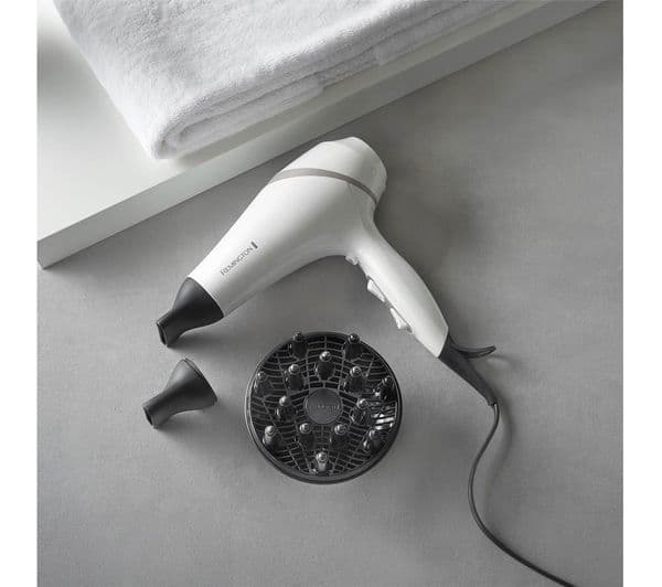 REMINGTON Hydraluxe AC8901 Hair Dryer - White - Image 8