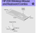 HP 230 Wireless Keyboard & Mouse Set White thumbnail 7