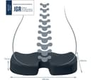 LEITZ Ergo Cosy Seat Cushion - Grey thumbnail 7