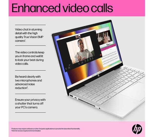 HP Pavilion x360 14-ek1551na 14" 2 in 1 Laptop - Intel® Core™ i7, 512 GB SSD, Silver - Image 7