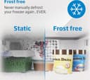 BEKO UFF4584S Undercounter Freezer - Silver thumbnail 4