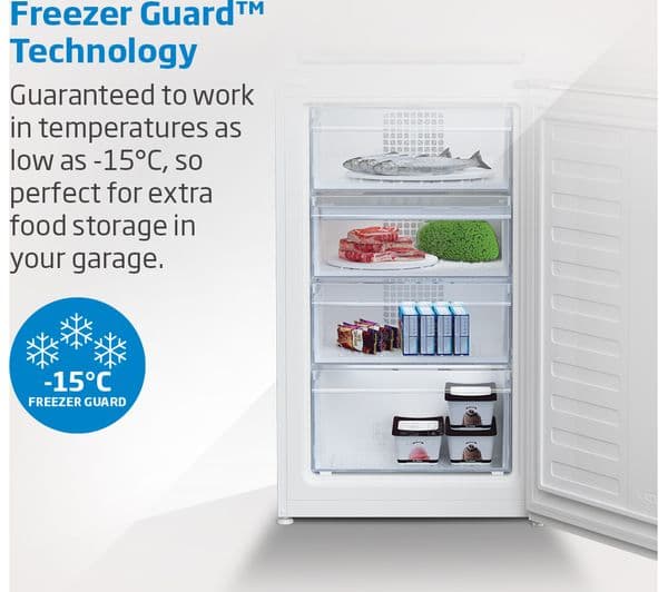 BEKO UFF4584S Undercounter Freezer - Silver - Image 5