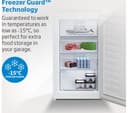 BEKO UFF4584S Undercounter Freezer - Silver thumbnail 5