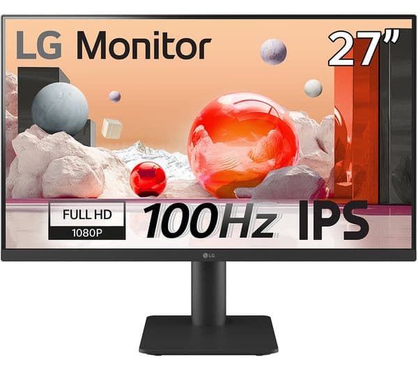 LG 27MS550-B 27" Full HD IPS Monitor Black - Image 1