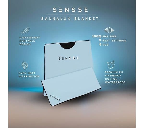 SENSSE Saunalux Infrared Sauna Blanket - Blue - Image 3