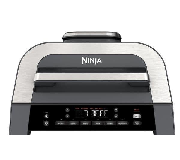 NINJA DG551UK 6-in-1 MAX Indoor Grill & Air Fryer - Grey & Silver - Image 1
