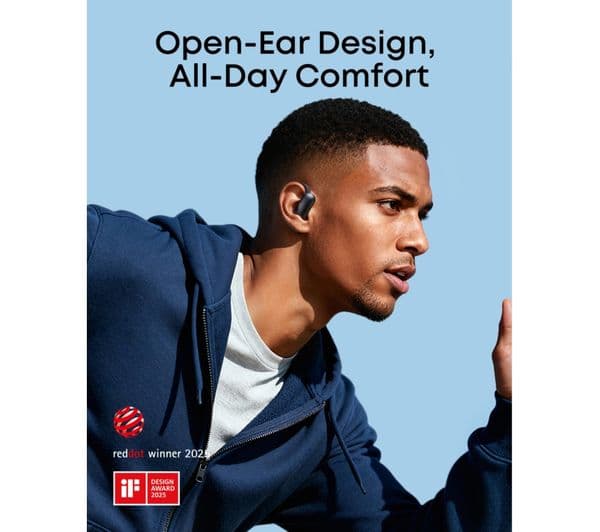 SOUNDCORE AeroFit 2 Earbuds Black - Image 3