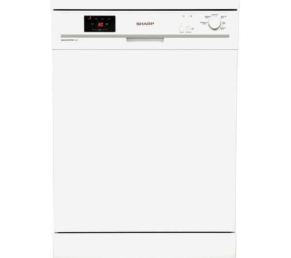 SHARP QW-GC13F472W Full-size Dishwasher - White - Image 1