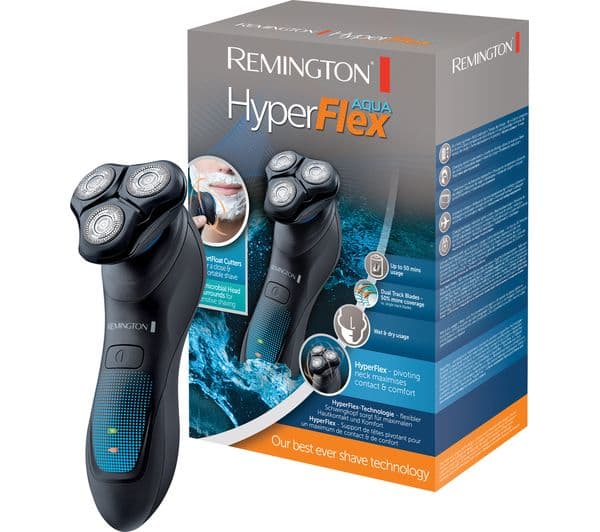 REMINGTON XR1430 Hyperflex Aqua Wet & Dry Rotary Shaver - Black & Grey - Image 4