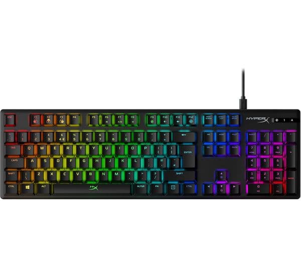HYPERX Alloy Origins RGB Mechanical Gaming Keyboard - Black - Image 1