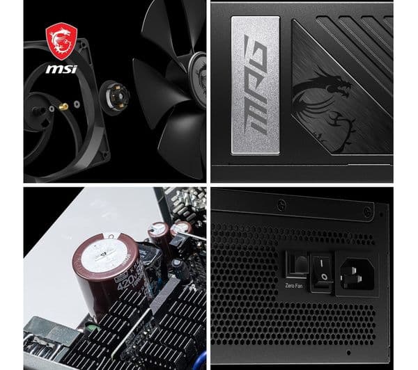 MSI MPG A1000G PCIE5 1000W ATX PSU - Image 3