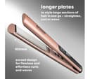 REVAMP Dynamic Radiance Straight & Style Ceramic Ionic Hair Straightener - Gold thumbnail 8