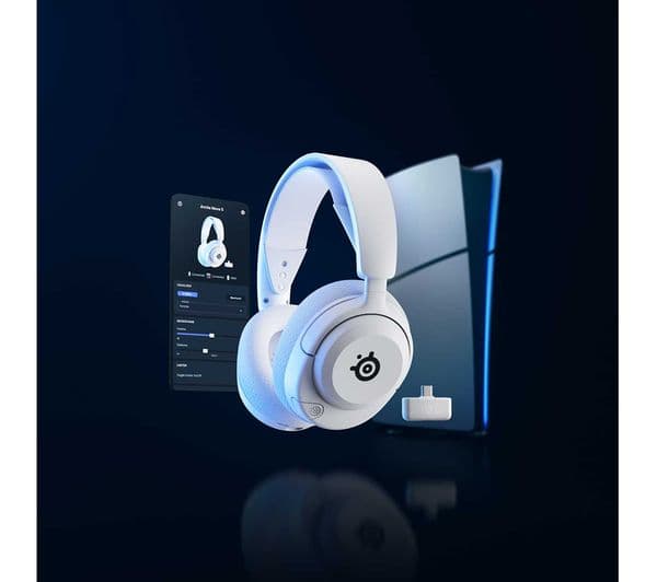 SteelSeries Arctis Nova 5P Headphones White - Image 9