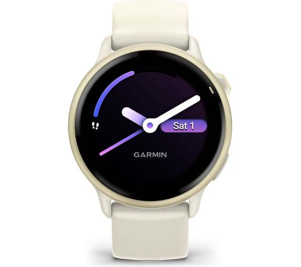 GARMIN vivoactive 6 Smartwatch Bone Lunar Gold - Image 1