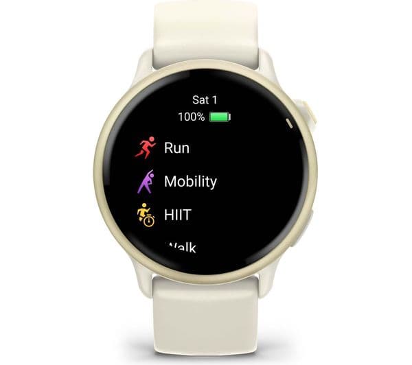 GARMIN vivoactive 6 Smartwatch Bone Lunar Gold - Image 2