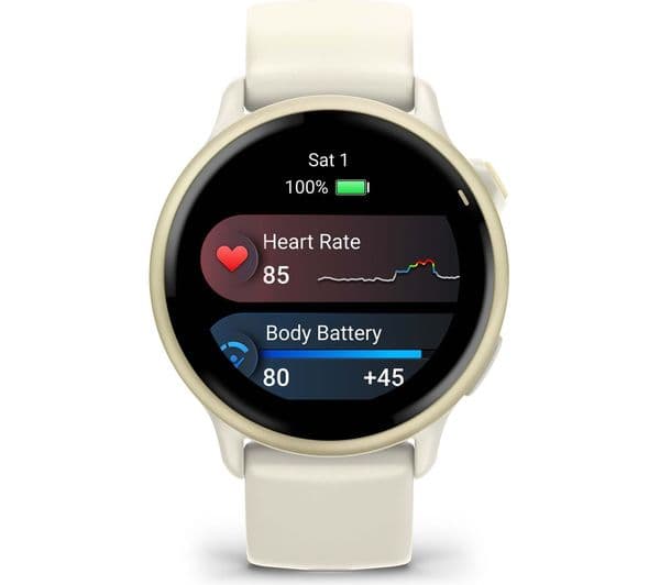 GARMIN vivoactive 6 Smartwatch Bone Lunar Gold - Image 4