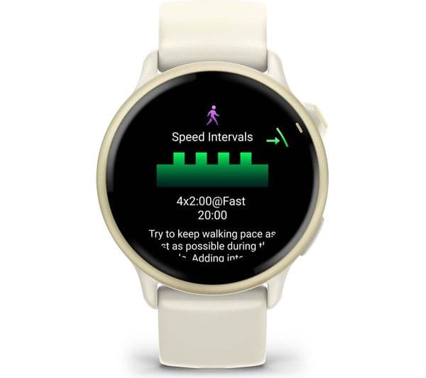 GARMIN vivoactive 6 Smartwatch Bone Lunar Gold - Image 5