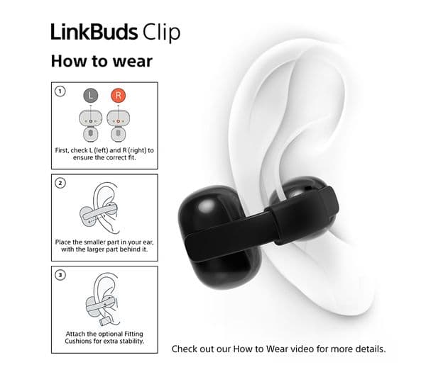 SONY LinkBuds Clip Black - Image 6
