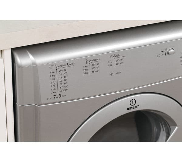 INDESIT Ecotime IDV75S Vented Tumble Dryer - Silver - Image 3