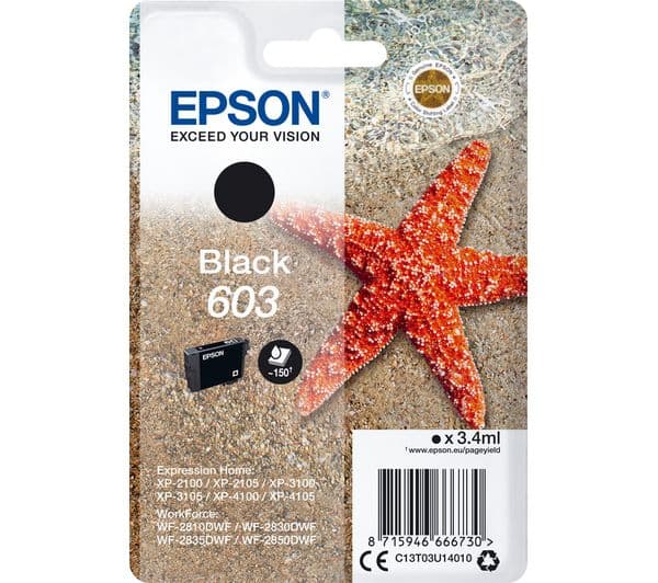 Epson 603 - black - original - ink cartridge - Image 1