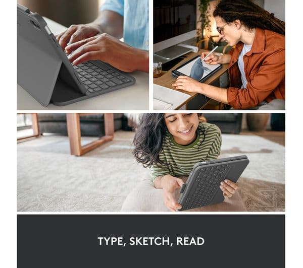 Logitech Slim Folio iPad Keyboard Graphite - Image 7