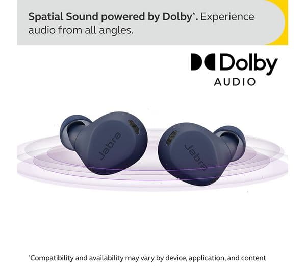 JABRA Elite 8 Active Wireless Bluetooth Noise-Cancelling Earbuds - Navy Blue - Image 8
