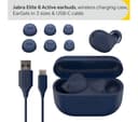 JABRA Elite 8 Active Wireless Bluetooth Noise-Cancelling Earbuds - Navy Blue thumbnail 2