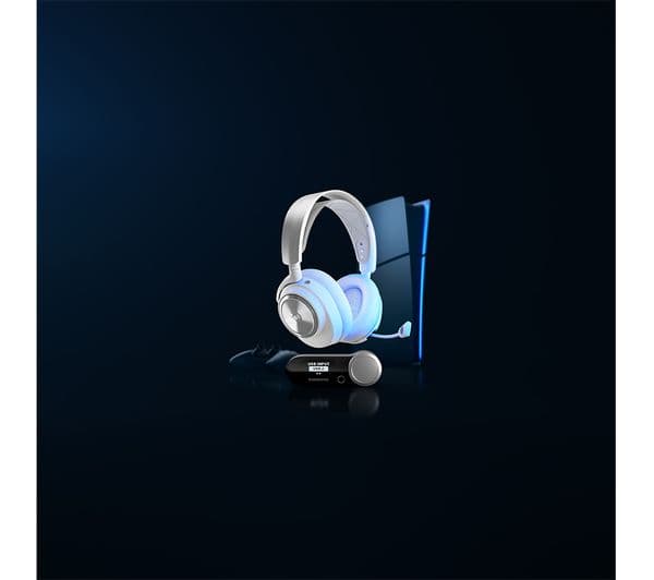 SteelSeries Arctis Nova Pro Wireless Headphones White - Image 8