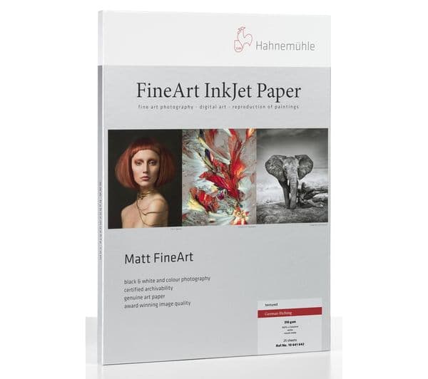 HAHNEMUEHLE Digital FineArt ArtLine German Etching A4 Matte Photo Paper - 25 Sheets - Image 1