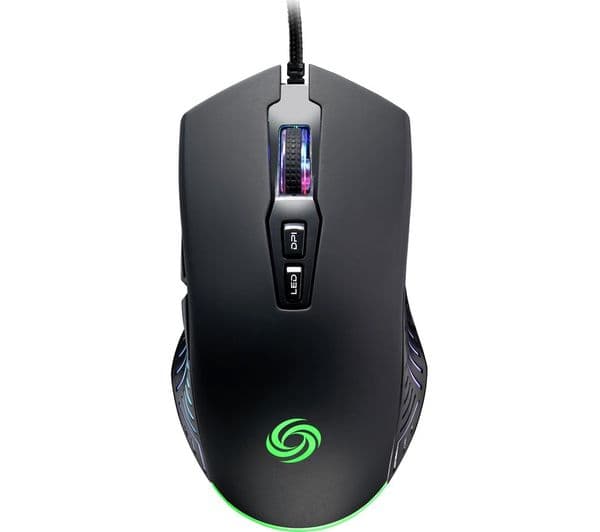 NOS M-300 RGB Optical Gaming Mouse - Black - Image 1