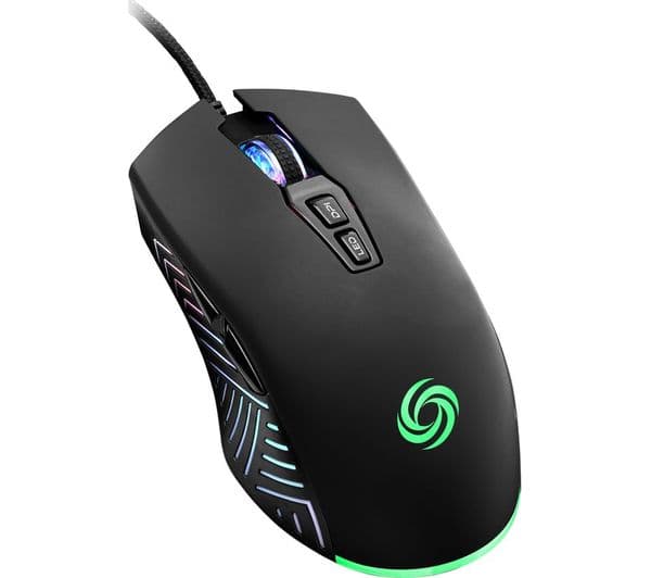 NOS M-300 RGB Optical Gaming Mouse - Black - Image 3