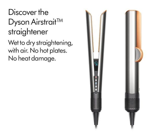 DYSON Airstrait Hair Straightener - Onyx Black & Gold - Image 3