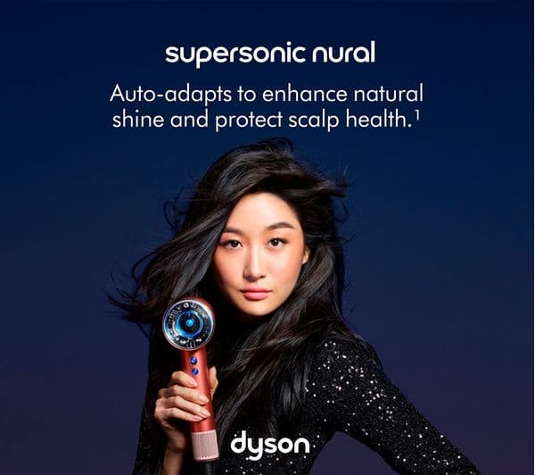 DYSON Supersonic Nural Hair Dryer - Strawberry Bronze & Blush Pink - Image 2