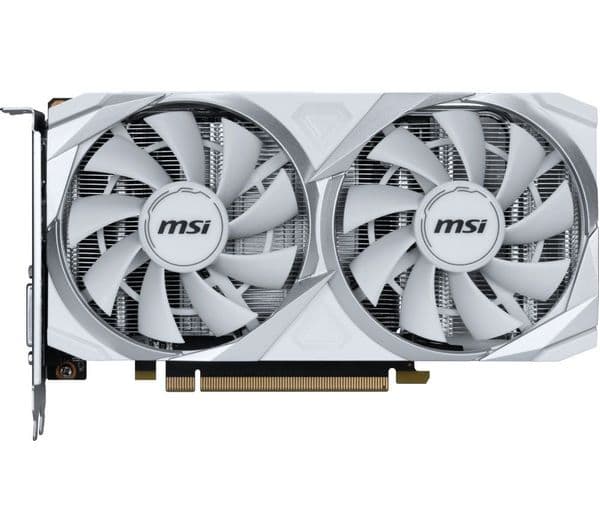 MSI GeForce RTX 3050 8 GB VENTUS 2X XS OC Graphics Card - White - Image 1