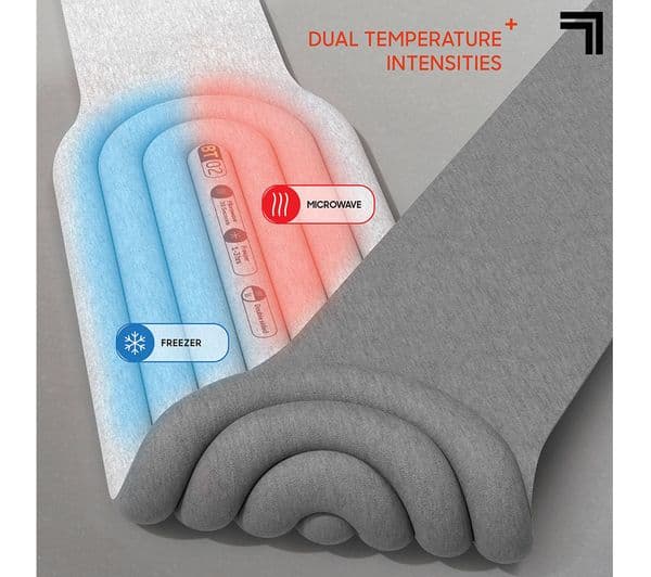 SHARPER IMAGE Hot & Cold Compression Back Wrap - Grey - Image 2