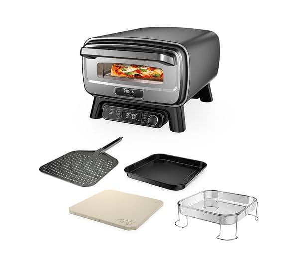 Ninja Artisan MO201UK Electric Outdoor Pizza Oven & Air Fryer - Grey - Image 1