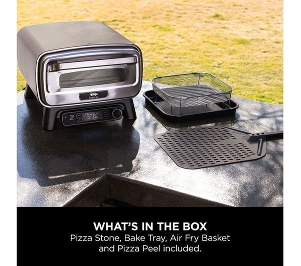 Ninja Artisan MO201UK Electric Outdoor Pizza Oven & Air Fryer - Grey - Image 9