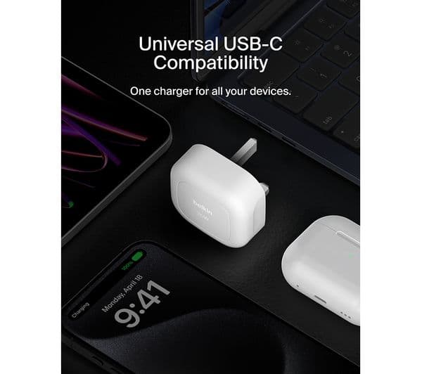 Belkin BoostCharge 20W USB-C Wall Charger White - Image 4